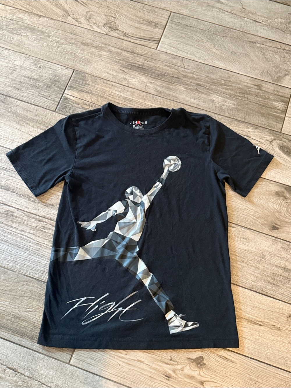 Jordan Kids' Black 'Flight' Graphic Tee, sz XL